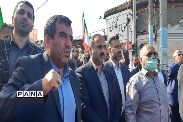 راهپیمایی 13 آبان در محمود آباد