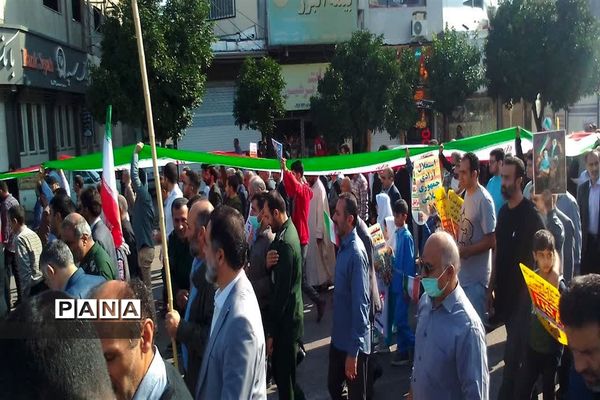 راهپیمایی 13 آبان در محمود آباد