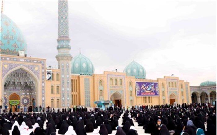 مراسم بزرگداشت شهدای حرم شاهچراغ در مسجد جمکران