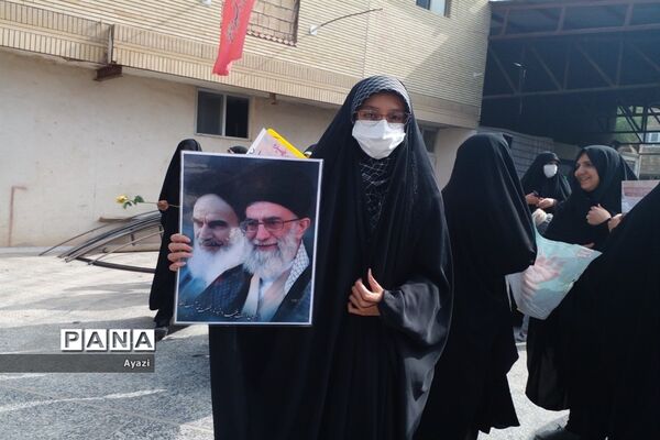 راهپیمایی ‌13 آبان در شهرستان کوشک