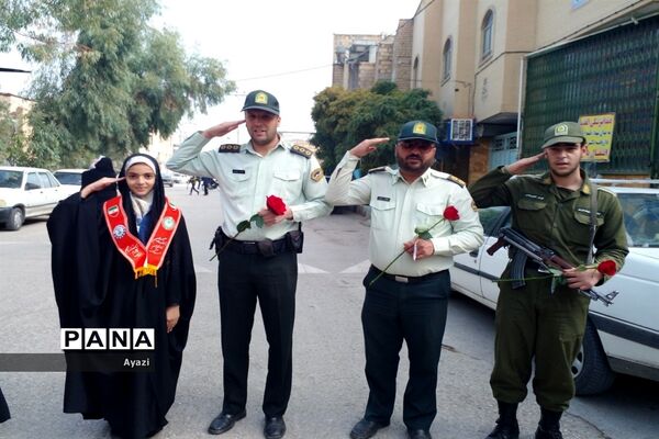 راهپیمایی ‌13 آبان در شهرستان کوشک