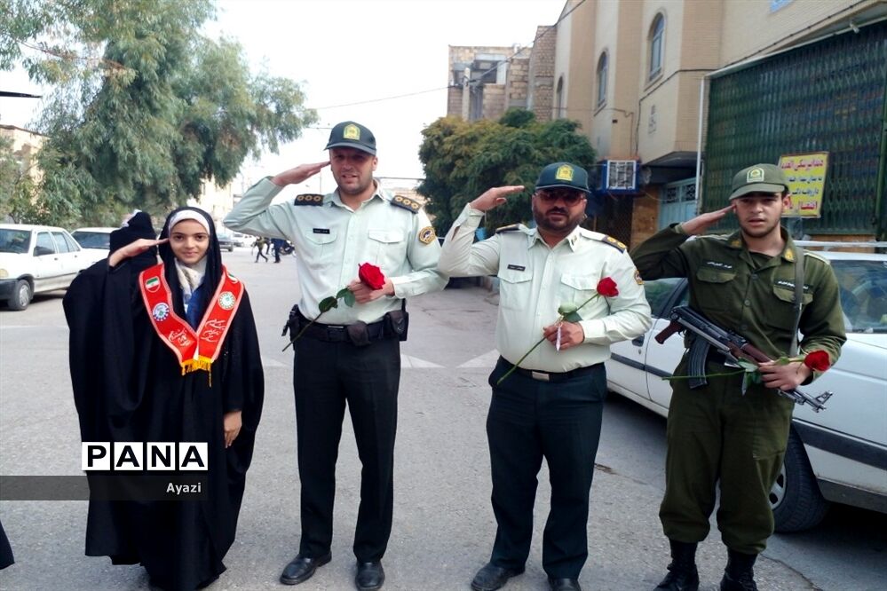 راهپیمایی ‌13 آبان در شهرستان کوشک