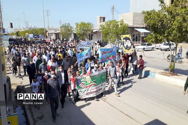 راهپیمایی 13 آبان در دیلم