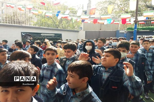 مراسم سوگواری حضرت فاطمه معصومه در دبستان علوی منطقه ۱۳