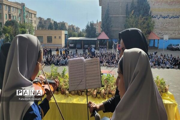 افتتاحیه المپیاد ورزشی درون‌مدرسه‌ای در دبیرستان دخترانه شایستگان