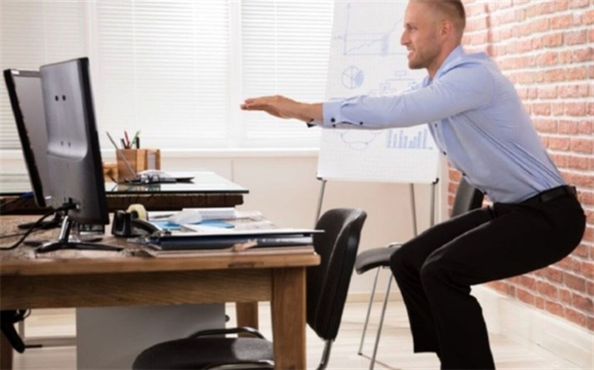 چگونه پشت میز کار چربی بسوزانیم؟