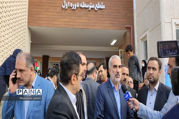 افتتاح مدرسه ۱۸ کلاسه با حضور وزیرآموزش و پرورش در گرگان