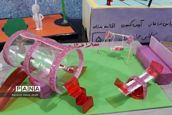 ساخت کاردستی‌های ورزشی در مدرسه حضرت زهرا(س) رودهن