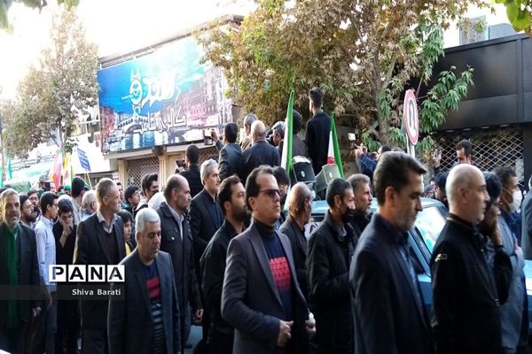 تشییع باشکوه شهید بسیجی مدافع امنیت حسن براتی در کاشمر