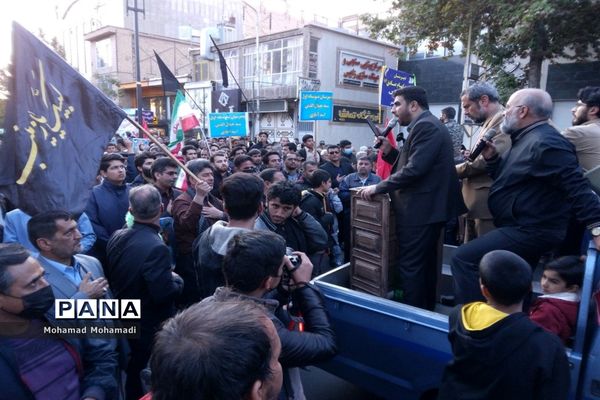 تشییع باشکوه شهید بسیجی مدافع امنیت حسن براتی در کاشمر