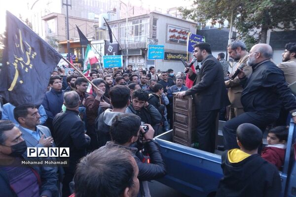 تشییع باشکوه شهید بسیجی مدافع امنیت حسن براتی در کاشمر
