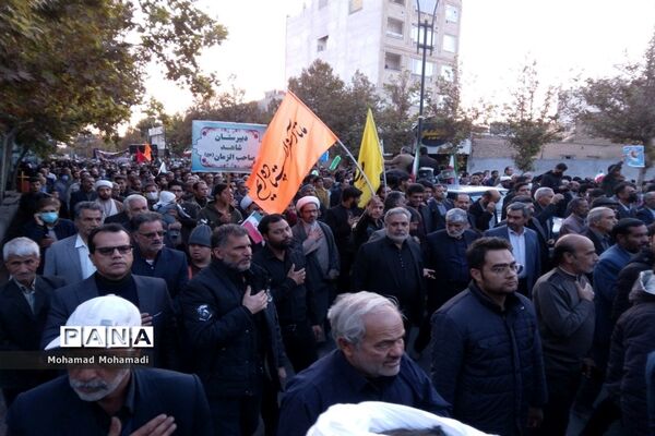 تشییع باشکوه شهید بسیجی مدافع امنیت حسن براتی در کاشمر