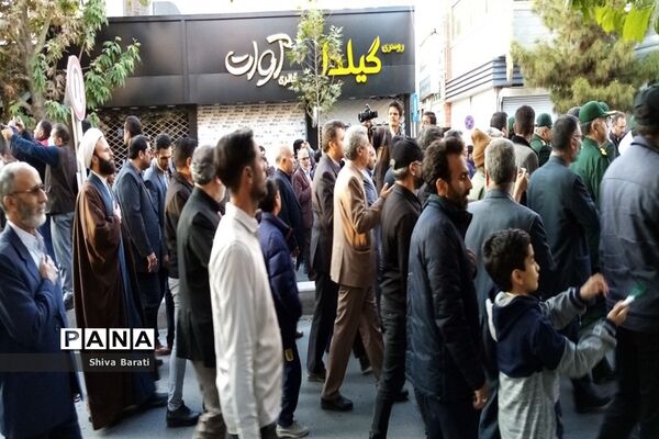 تشییع باشکوه شهید بسیجی مدافع امنیت حسن براتی در کاشمر