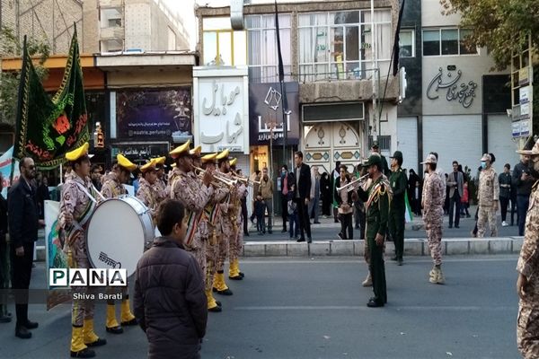 تشییع باشکوه شهید بسیجی مدافع امنیت حسن براتی در کاشمر