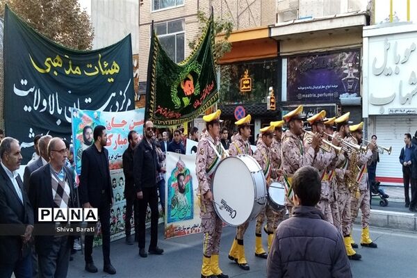 تشییع باشکوه شهید بسیجی مدافع امنیت حسن براتی در کاشمر