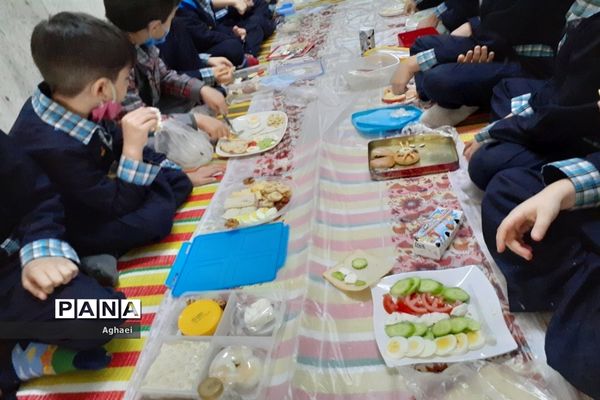 برگزاری مراسم صبحانه سلامت در دبستان احمد معینی منطقه ۱۳