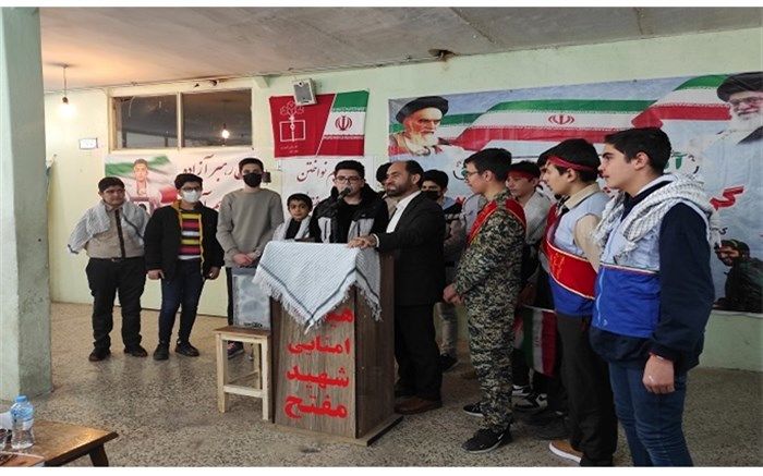 برگزاری آیین استانی صبحگاه مشترک بسیج در آموزشگاه مفتح ناحیه 2 اردبیل