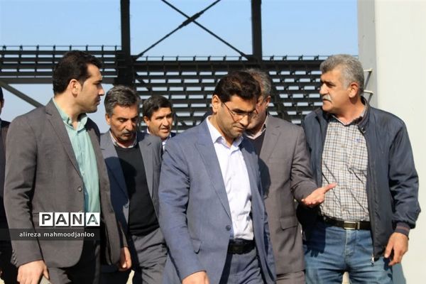 بازدید مدیرکل ورزش و جوانان مازندران از پروژه‌های ورزشی نیمه‌کاره گلوگاه