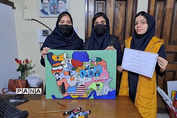 تقدیر از گروه نقاشی همگانی مدرسه نوین‌آفرین رودهن