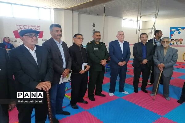 آیین افتتاح اتاق ورزش طرح شهید‌سلیمانی در روستای دلمرز