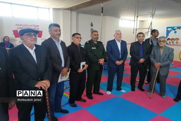 آیین افتتاح اتاق ورزش طرح شهید‌سلیمانی در روستای دلمرز