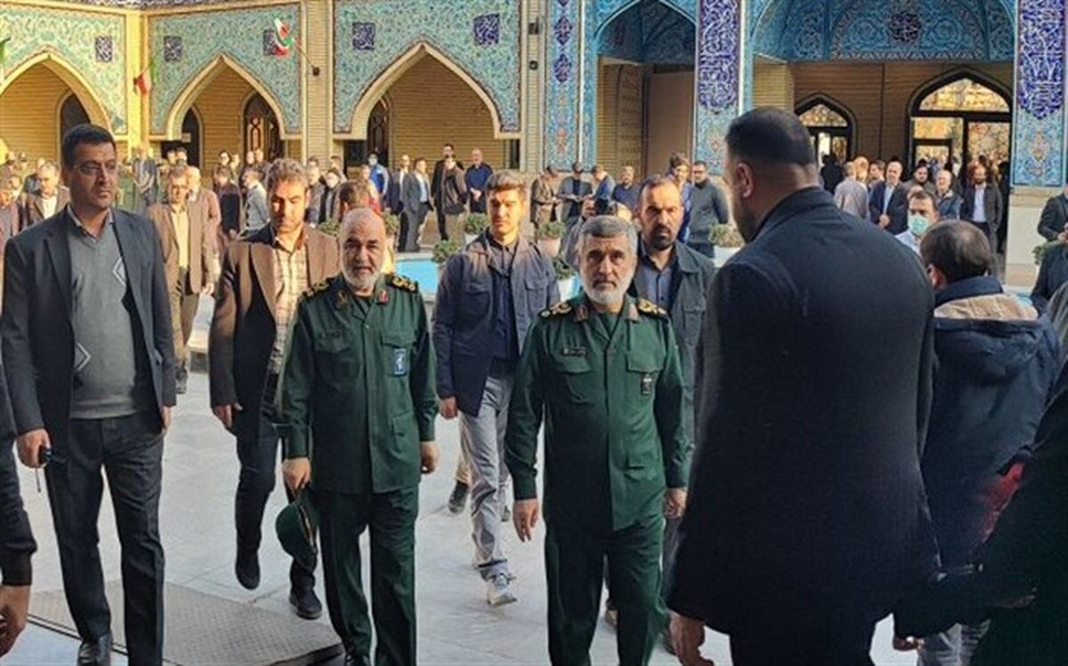 پیکر شهید داوود جعفری با حضور فرمانده کل سپاه تشییع شد