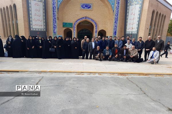 دعای ندبه در جوار مزار شهدای گمنام اردوگاه شهید‌باهنر