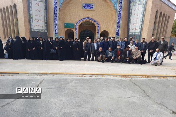 دعای ندبه در جوار مزار شهدای گمنام اردوگاه شهید‌باهنر