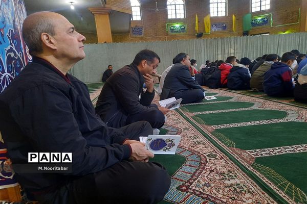 دعای ندبه در جوار مزار شهدای گمنام اردوگاه شهید‌باهنر