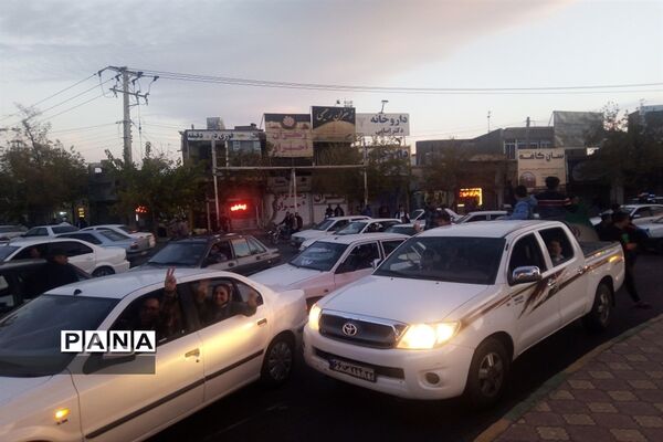 شادی مردم‌تربت جام پس از برد تیم‌ملی فوتبال کشور