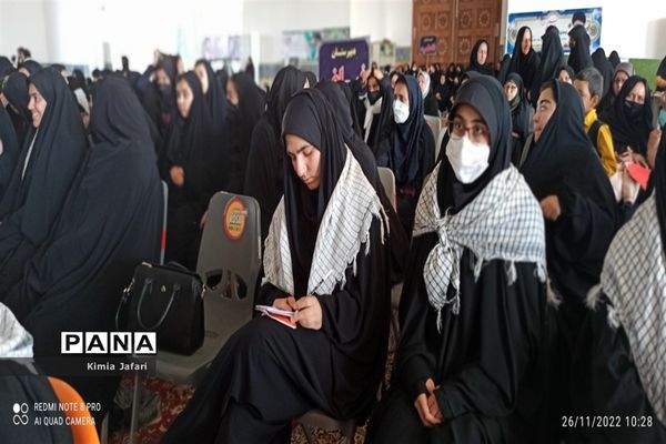 حضور پرشکوه دانش‌آموزان کاشمری در همایش بزرگ اقتدار بسیج