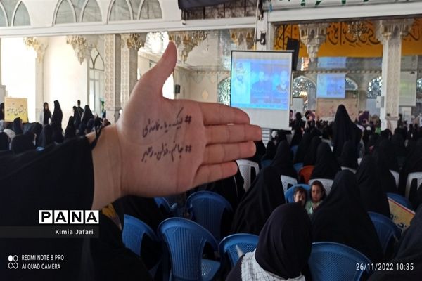 حضور پرشکوه دانش‌آموزان کاشمری در همایش بزرگ اقتدار بسیج
