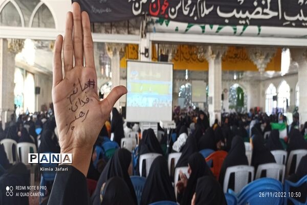 حضور پرشکوه دانش‌آموزان کاشمری در همایش بزرگ اقتدار بسیج