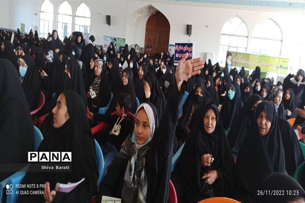 حضور پرشکوه دانش‌آموزان کاشمری در همایش بزرگ اقتدار بسیج
