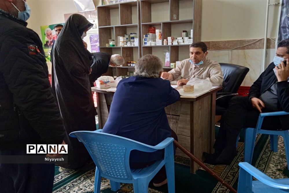 ارائه خدمات رایگان پزشکی در روستای حصار حسن بیک