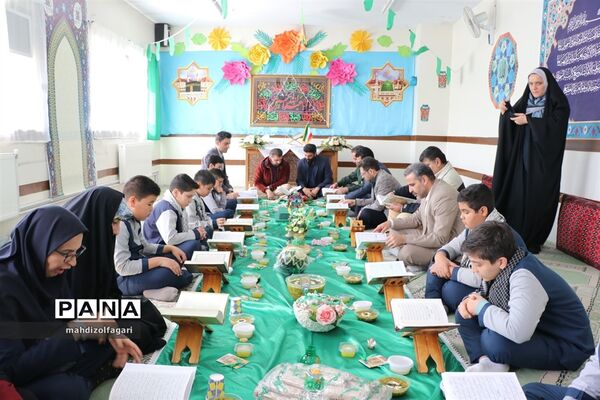 مراسم افتتاحیه دارالقرآن و یادمان شهدا در آموزشگاه شهید قلنبر ناحیه دو شهرری