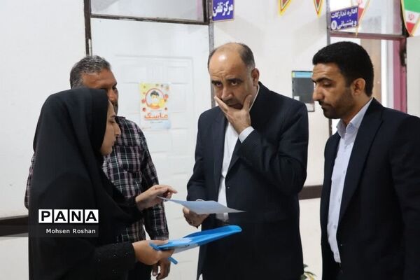 دومین روز فعالیت ستاد ارتباطات مردمی سفر ریاست جمهوری در آموزش و پرورش استان بوشهر