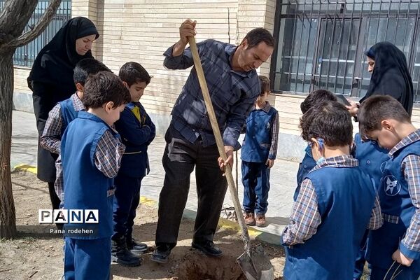 آیین روز درختکاری در مدارس رودهن