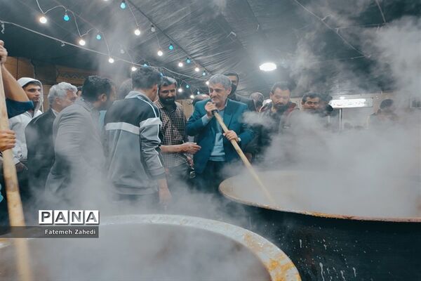 آیین پخت سمنو در مسجدحضرت  رقیه(س) ناحیه 3 شیراز
