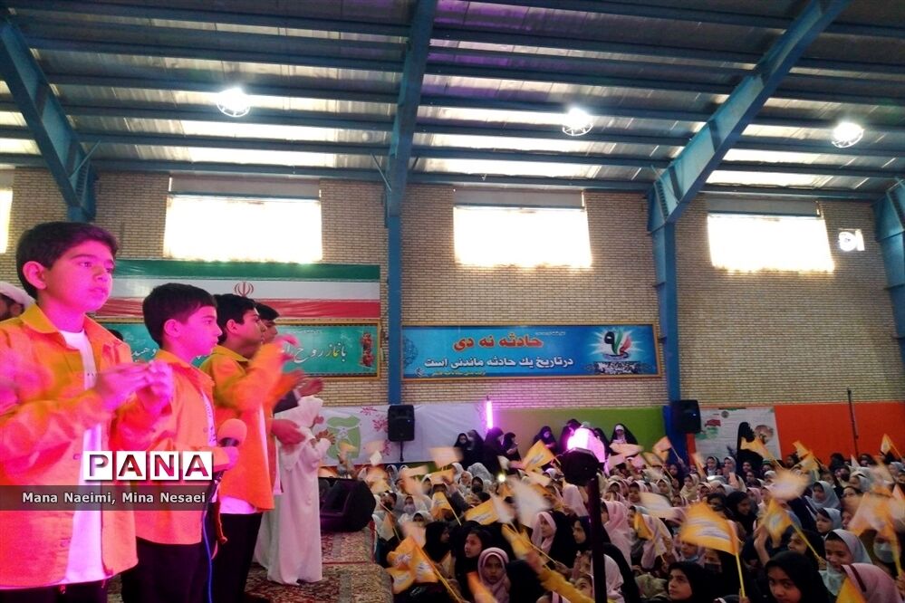 اجتماع عظیم دختران عاشقان مهدی (عج) در شهرستان کاشمر