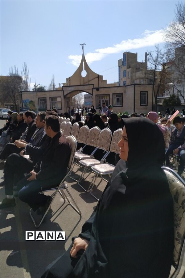 برگزاری مراسم روز درختکاری در آموزشگاه علامه حلی ناحیه‌۲ زنجان