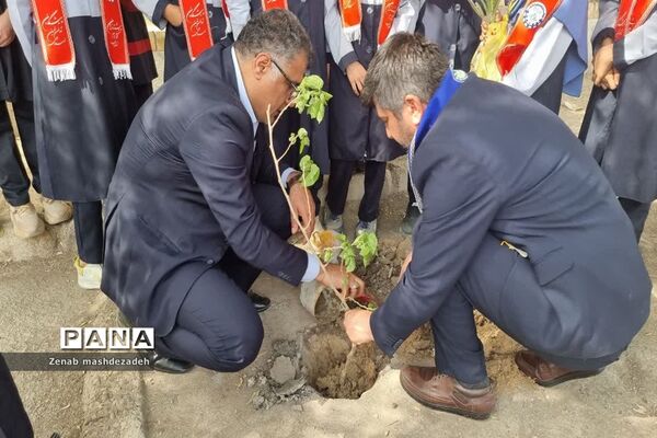 نواختن زنگ درختکاری در مدارس شادگان