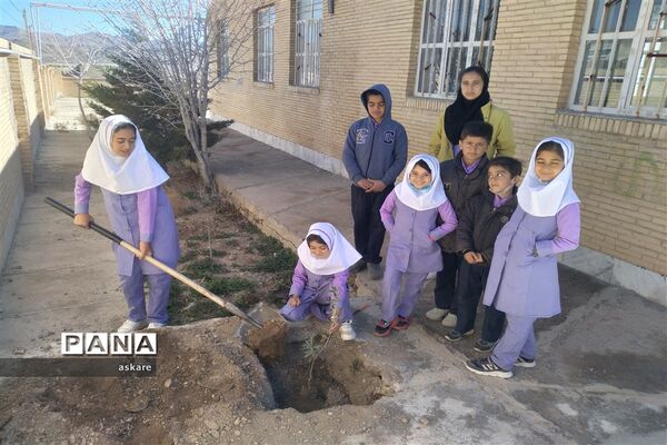 جشن روز درختکاری در مدارس عشایری شهرستان خاتم