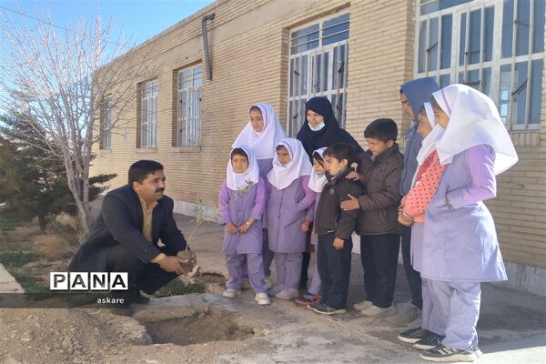 جشن روز درختکاری در مدارس عشایری شهرستان خاتم