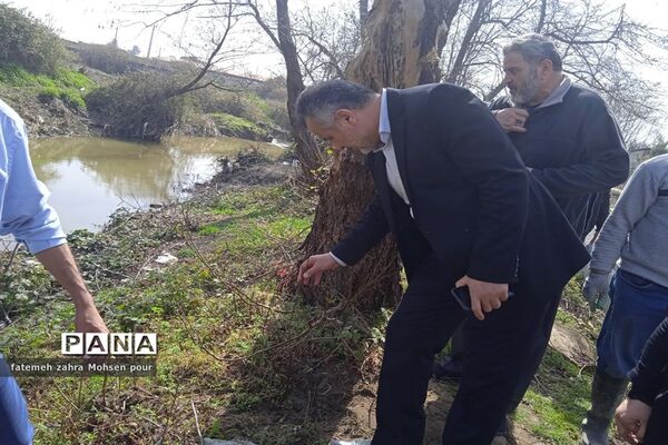 کاشت ۳۱۳ اصله نهال (هردانش‌آموز یک نهال)در روز درختکاری