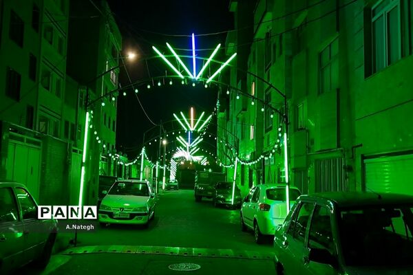 آماده‌سازی فضای محله‌ها برای جشن بزرگ نیمه شعبان