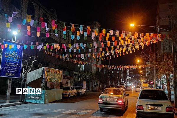 آماده‌سازی فضای محله‌ها برای جشن بزرگ نیمه شعبان