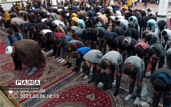 برگزاری جشن تکلیف دانش‌آموزان پسر در تربت جام همزمان با  میلاد حضرت مهدی موعود (عج)