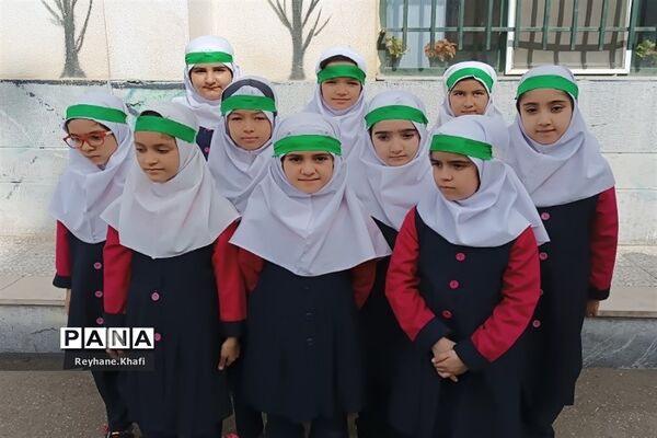 جشن نیکوکاری و درختکاری  در مدرسه مسلم صادقی شریف‌آباد پاکدشت