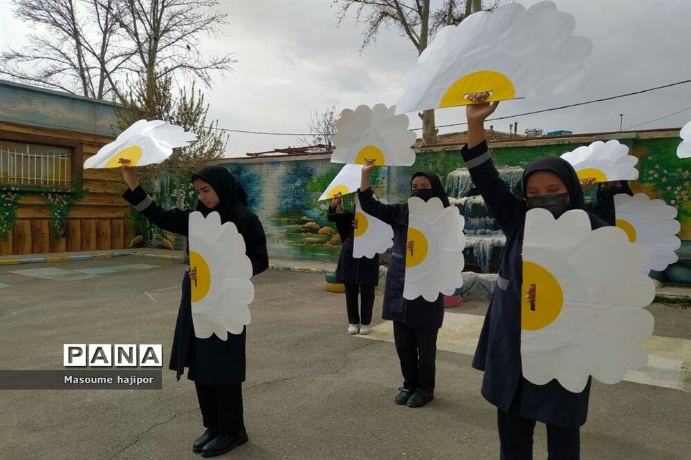 جشن نیمه شعبان در دبیرستان نوشین بختیاری بخش جوادآباد